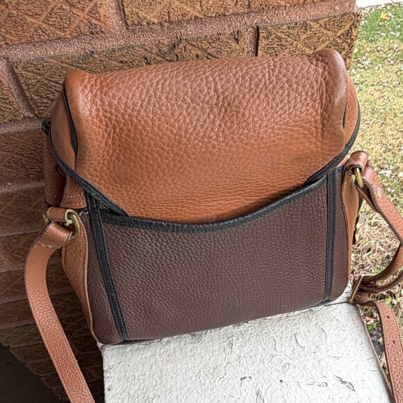 Dooney & Bourke Vintage USA 90s Teton Drawstring Equestrian Saddle Bag Unisex - Picture 2 of 7